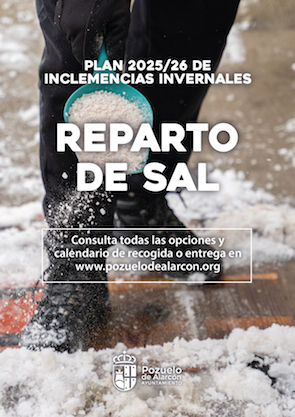 Comienza el reparto de sal en Pozuelo ante posibles heladas o nevadas