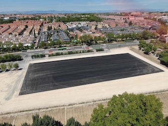 El Recinto Ferial de Boadilla, asfaltado para las fiestas patronales 