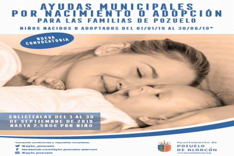 Nuevas ayudas por nacimiento o manutención en Pozuelo