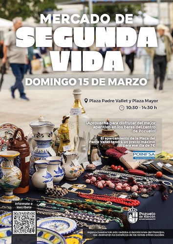 El Mercado de Segunda Vida regresa a las plazas de Pozuelo este domingo
