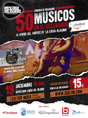 Concierto solidario de rock para construir el primer centro de día en España para niños con cáncer