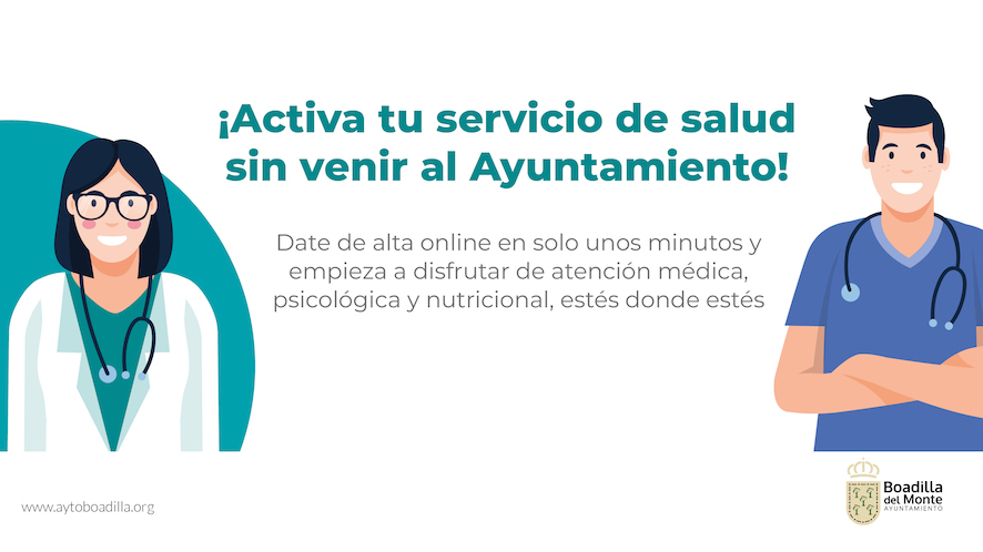 Nueva forma de inscripción online al Servicio Municipal de Salud de Boadilla
