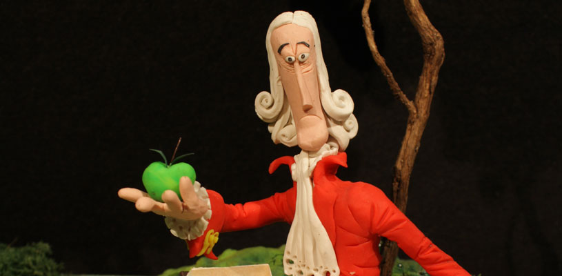 Newton, Da Vinci o Darwin en figuras de plastilina