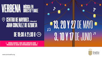 Regresan las Verbenas para mayores de los sábados en Boadilla