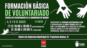 Curso de iniciación al voluntariado la semana que viene en Boadilla