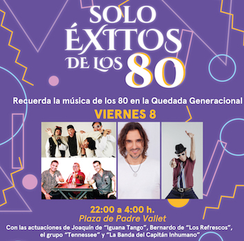 Seis horas ininterrumpidas de música de los 80 este viernes en las fiestas de Pozuelo