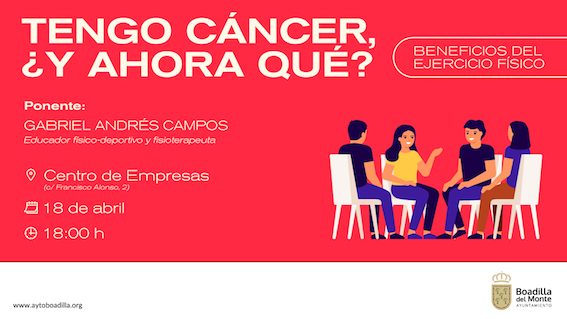 Boadilla ofrece información sobre los beneficios del ejercicio físico a las personas con cáncer