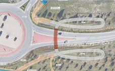 Nueva pasarela peatonal y ciclista sobre la M-513