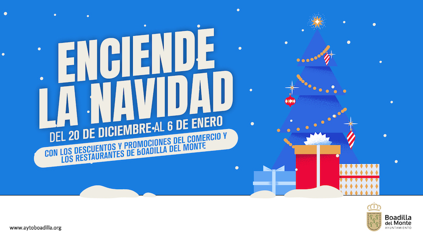 Campaña Enciende la Navidad con descuentos en Boadilla