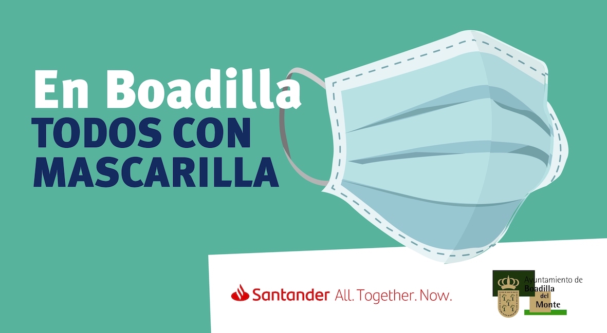 Reparto de mascarillas en los buzones de Boadilla