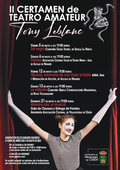 Entradas a la venta para el Certamen de Teatro Amateur Tony Leblanc de Villaviciosa