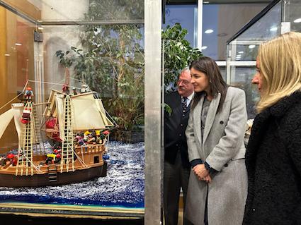 La nueva exposición de los "Mundos de Playmobil" en la Biblioteca Francisco Umbral