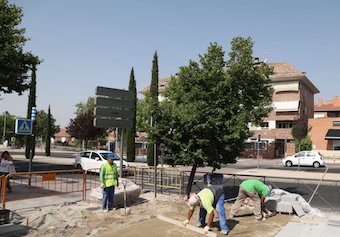 Pavimento antideslizante para las avenidas Nuevo Mundo y Siglo XXI de Boadilla