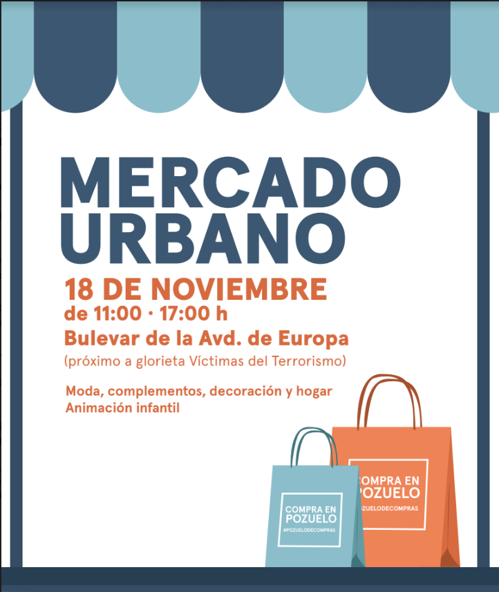 El mercado urbano se instala en la avenida de Europa de Pozuelo