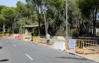 Cambio de aceras en la urbanización Bonanza de Boadilla