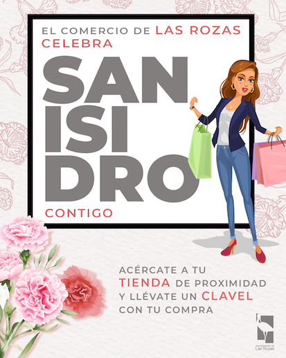 Los comercios de Las Rozas regalan claveles por San Isidro