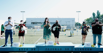 Entrega de trofeos de las pruebas Agility en Pozuelo