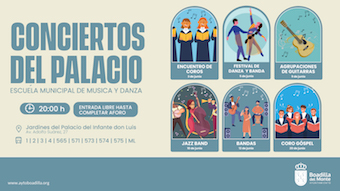 La Escuela Municipal de Música y Danza celebra su fin de curso con actuaciones en el Palacio y en el Auditorio Municipal