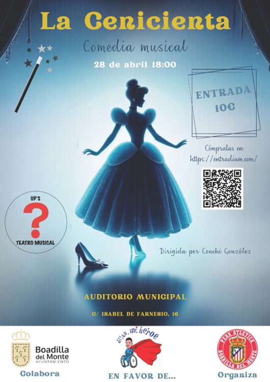 Musical de La Cenicienta a favor del pequeño de Boadilla del Monte con Síndrome CDG
