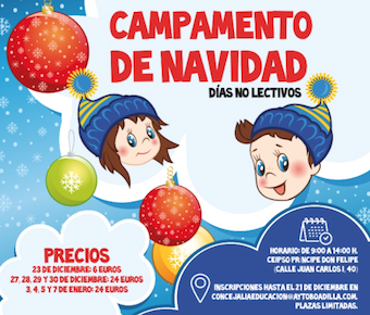 Campamento de Navidad con talleres en inglés en Boadilla del Monte
