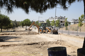 Nuevo acceso a la calle Echegaray de Boadilla