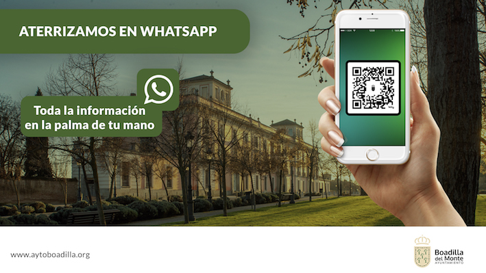 Comunícate con el Ayuntamiento de Boadilla por WhatsApp