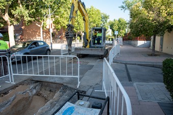 Cambio de la red de abastecimiento de agua en la zona de Las Eras y del casco histórico de Boadilla