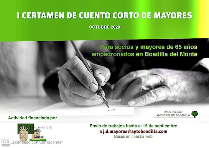 Boadilla lanza el I Certamen de Cuento Corto de Mayores