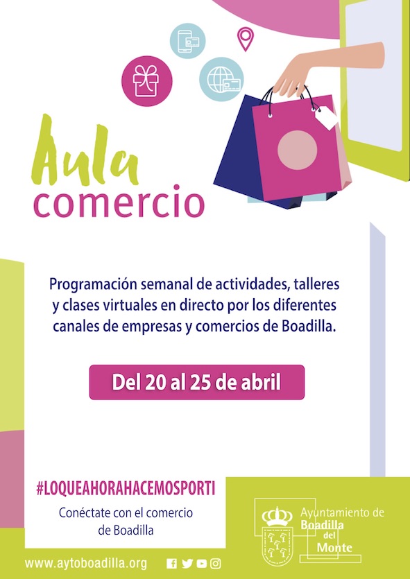 Aula Comercio Boadilla ofrece talleres y clases virtuales toda la semana