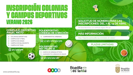 Boadilla abrir&aacute; el plazo de inscripci&oacute;n de los campus de este verano el 7 de abril