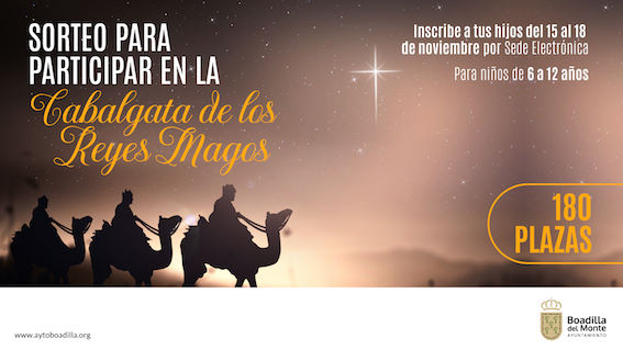 Participa en la Cabalgata de Reyes de Boadilla del Monte