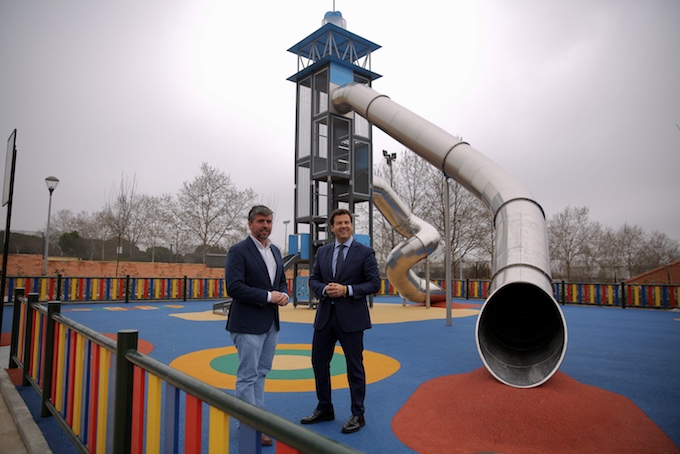 El tobogán más alto de Las Rozas mide 10 metros de altura y está en el parque de los Castillos