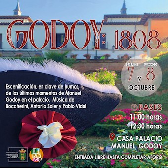 Actuación en el Palacio de Villaviciosa sobre la historia de Manuel Godoy