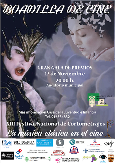 Cortometrajes seleccionados para el Festival Boadilla de Cine 