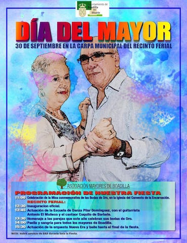 Boadilla celebra el Día del Mayor con actividades, paella y bodas