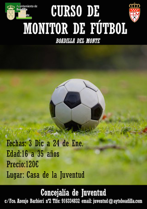 Curso de monitor de fútbol base para jóvenes